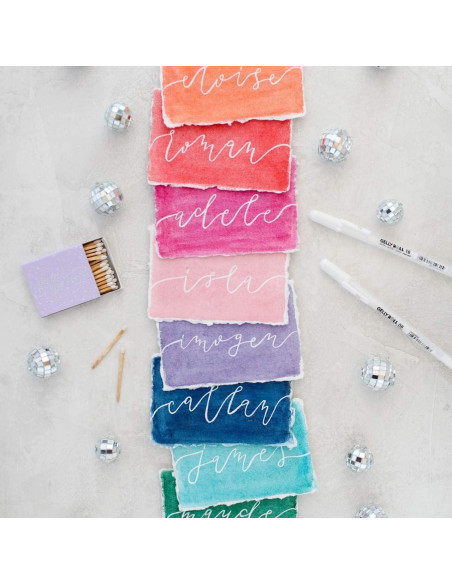 Bolígrafos de Gel Sakura Gelly Roll Tinta Blanca 6 Piezas