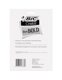 Bolígrafos BIC Cristal Xtra Bold Punta Gruesa 1.6mm Asortidos 24u 2