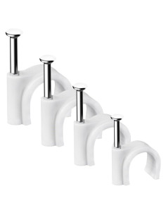 Clips para Cables Abnii 400 Pcs 4-10mm Blanco