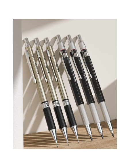 Conjunto de Lápices Mecánicos Nicpro 30 Piezas Estuche Cuero