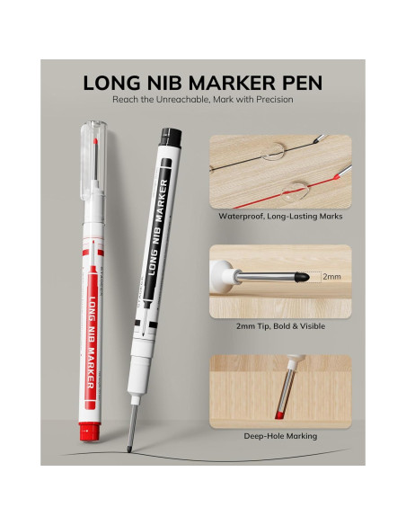 Juego de 2 Lápices de Carpintero STAGEEK con 26 Recargas Juego de 2 Lápices de Carpintero STAGEEK con 26 Recargas