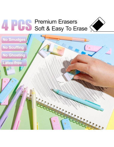 Juego de Lápices Mecánicos Drawdart 6 Pcs 0.5mm y 0.7mm