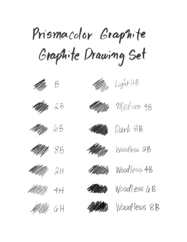 Set de Lápices de Dibujo de Grafito Prismacolor Premier 18 Piezas