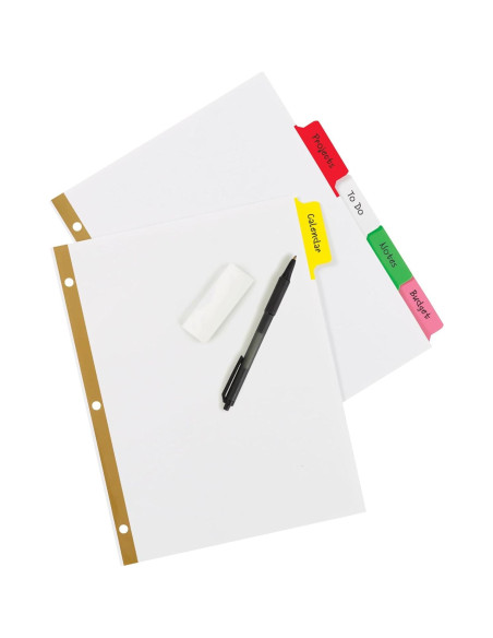 Separadores Avery Big Tab Escribe y Borra 5 Pestañas Multicolor