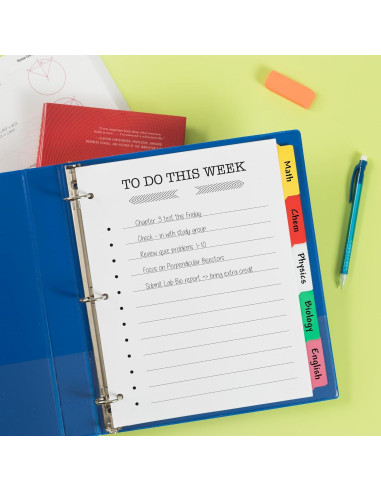 Separadores Avery Big Tab Escribe y Borra 5 Pestañas Multicolor