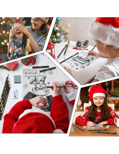 Set de Lápices de Dibujo Profesional PANDAFLY 26 Piezas