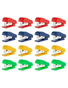 Mini Grapadora de Oficina GWOZI 16 Pcs Compacta y Colorida