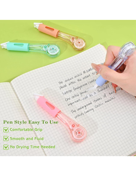 Set de 8 Bolígrafos Correctores Valtiner Cinta Blanca 6m Set de 8 Bolígrafos Correctores Valtiner Cinta Blanca 6m