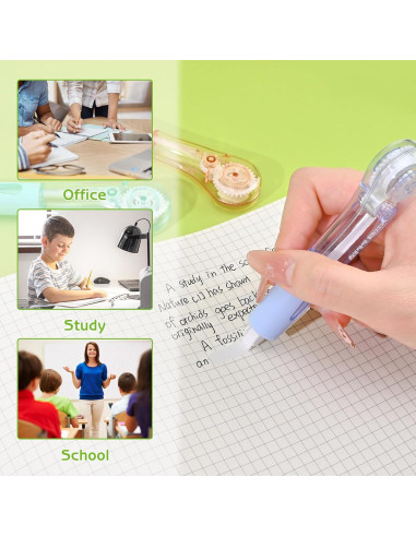 Set de 8 Bolígrafos Correctores Valtiner Cinta Blanca 6m