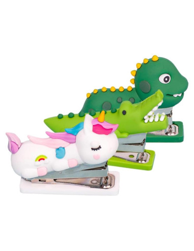 Grapadoras Mini de Mano Operitacx 3pcs Animales Divertidos