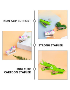 Grapadoras Mini de Mano Operitacx 3pcs Animales Divertidos 2