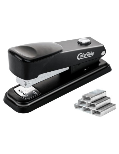 Grapadora de Escritorio Calcufusion 40 Hojas Metal Negra