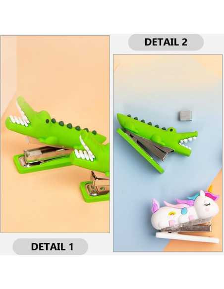 Grapadoras Mini de Mano Operitacx 3pcs Animales Divertidos