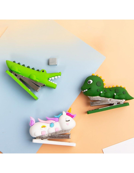 Grapadoras Mini de Mano Operitacx 3pcs Animales Divertidos