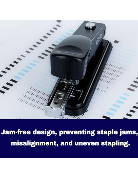 Grapadora de Escritorio Calcufusion 40 Hojas Metal Negra