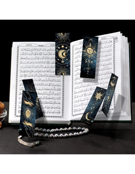 12 Marcadores de Libros Cielo Nocturno Anseal 5x15 cm