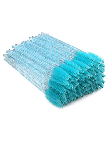 Cepillos de Pestañas G2PLUS 100pcs Desechables Azul Lago