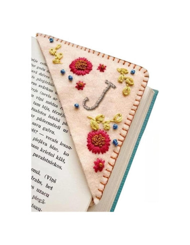 Marcador de Página Bordado a Mano MOTEERLLU Otoño Personalizado