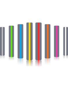 Tiras de Lectura Guiadas Heetobcos - 8 Colores para Dislexia 2