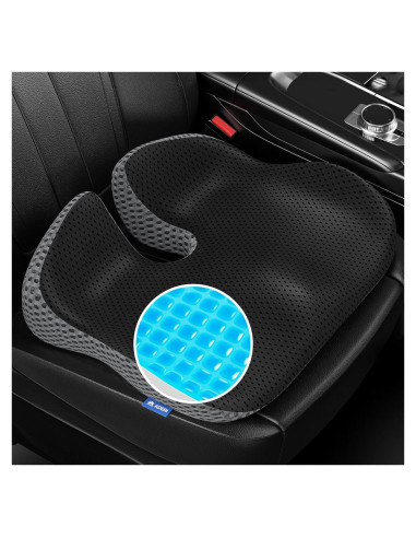Cojín de Asiento de Coche ADERI con Gel y Espuma de Memoria