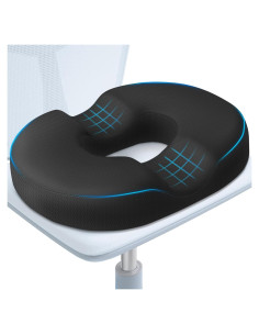 Cojín de Asiento Ergonómico BlissTrends Negro 44.2x34cm