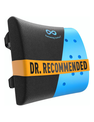 Cojín Lumbar Everlasting Comfort Espuma Viscoelástica Negro