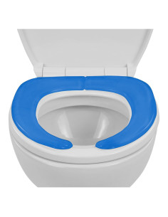 Cojín de Asiento de Inodoro Vive Gel Azul - Acolchado y Elevado