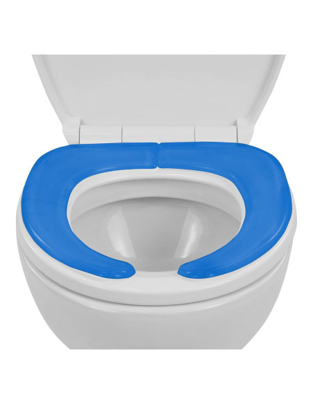 Cojín de Asiento de Inodoro Vive Gel Azul - Acolchado y Elevado
