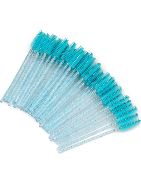 Cepillos de Pestañas G2PLUS 100pcs Desechables Azul Lago