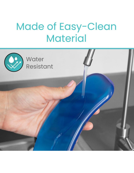 Cojín de Asiento de Inodoro Vive Gel Azul - Acolchado y Elevado