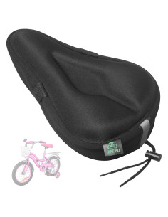 Funda de Cojín de Asiento de Bicicleta Zacro Kids Negra 22.86x15.24cm