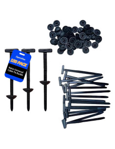 150 Hebillas de Cable de Nylon Zqarallax para Autos y Garaje