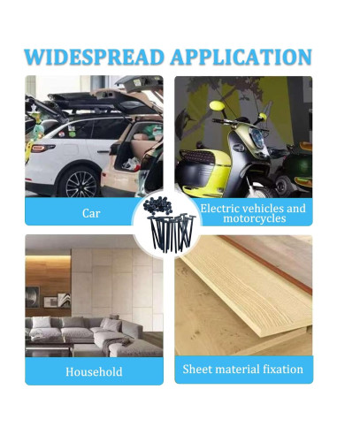 150 Hebillas de Cable de Nylon Zqarallax para Autos y Garaje