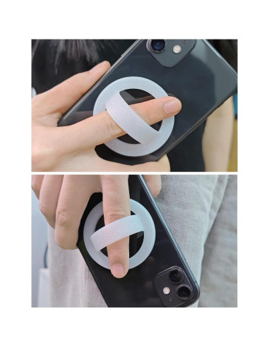 Agarradera Magnética VICHUNHO para iPhone 15/14/13/12 - Silicona