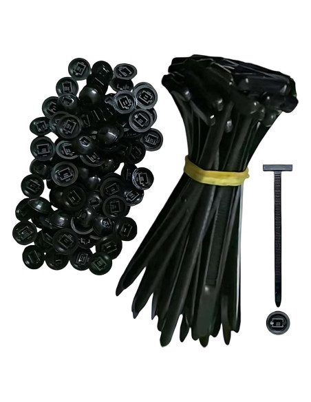 Bridas de Cable Nylon Genérico 30PCS Auto-Bloqueo UV 10.16cm Bridas de Cable Nylon Genérico 30PCS Auto-Bloqueo UV 10.16cm