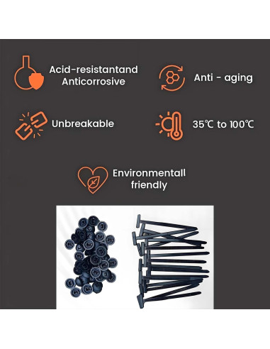 Bridas de Cable Nylon Genérico 30PCS Auto-Bloqueo UV 10.16cm