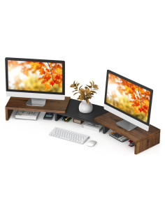 Soporte Doble para Monitor TAVR Ajustable 77.9-110 cm