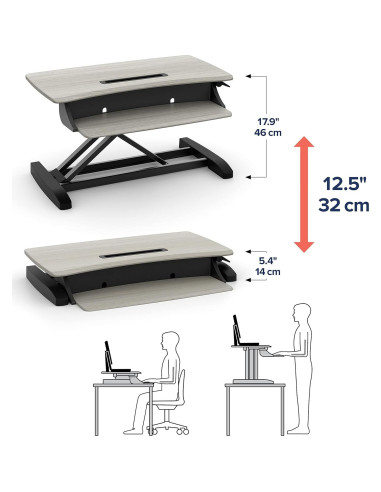 Escritorio Elevador Ergotron WorkFit-Z Mini 31x21 cm Ajustable