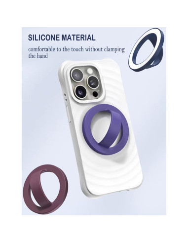Agarradera Magnética VICHUNHO para iPhone 15/14/13/12 - Silicona