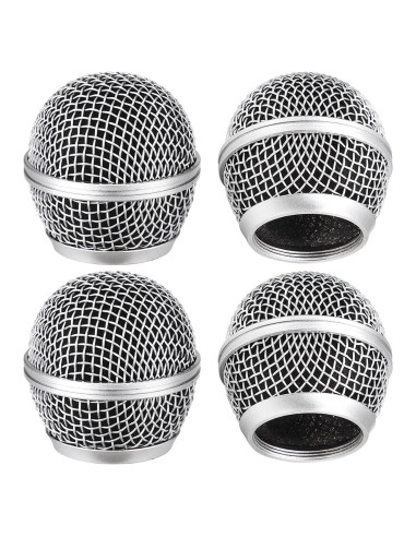Cabezas de Reemplazo para Micrófono Facmogu SM58 BETA58 - 4 Piezas
