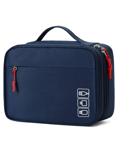 Bolsa Organizadora de Cables MIRLEWAIY Azul Resistente al Agua Bolsa Organizadora de Cables MIRLEWAIY Azul Resistente al Agua