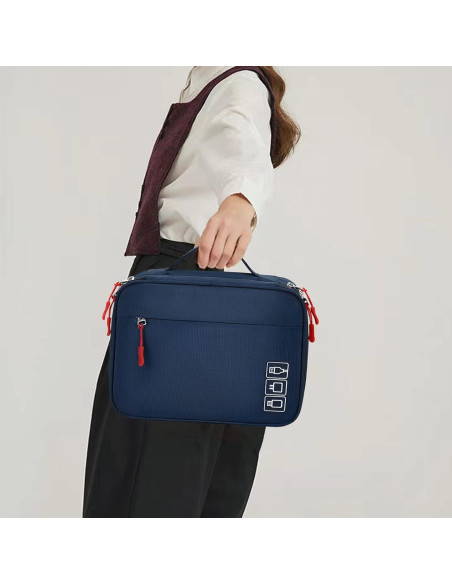 Bolsa Organizadora de Cables MIRLEWAIY Azul Resistente al Agua Bolsa Organizadora de Cables MIRLEWAIY Azul Resistente al Agua