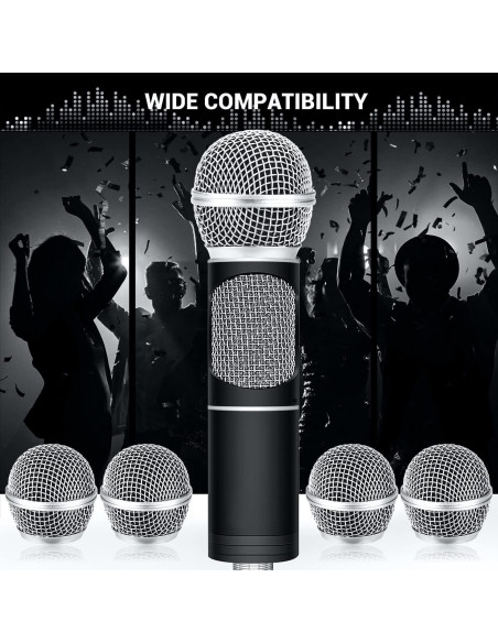 Cabezas de Reemplazo para Micrófono Facmogu SM58 BETA58 - 4 Piezas