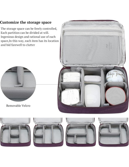 Bolsa Organizadora de Cables MIRLEWAIY Azul Resistente al Agua Bolsa Organizadora de Cables MIRLEWAIY Azul Resistente al Agua