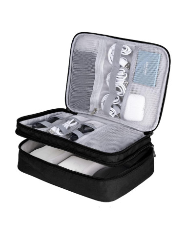 Bolsa Organizadora de Cables LENTION M370 Negra Impermeable