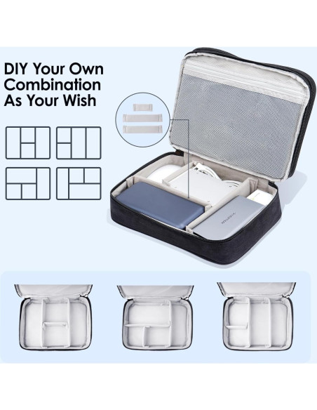 Bolsa Organizadora de Cables LENTION M370 Negra Impermeable