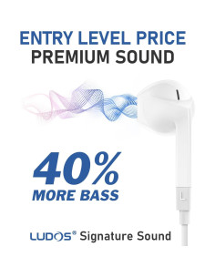 Auriculares con Cable LUDOS FEROX 5 Unidades Aislamiento Sonido 2