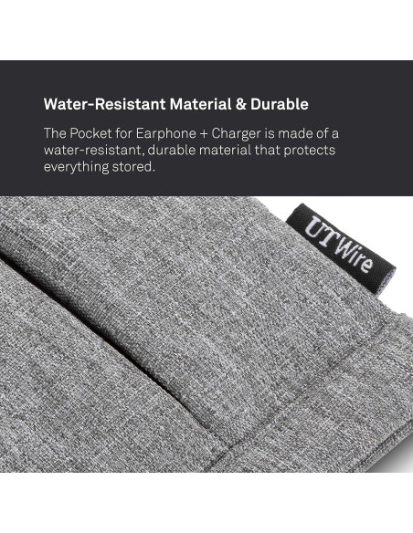 Bolsa Acolchada para Auriculares y Cargador UT Wire Gris