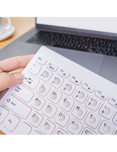 Calcomanías de Teclado Elevadas CKANDAY 128 Pcs Silicona