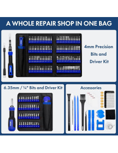 Kit de Destornilladores de Precisión XOOL 200 en 1 con 164 Puntas 2